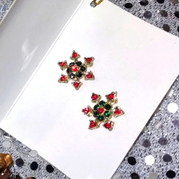 Sparkling Holiday Earrings - Picture 1 of 12